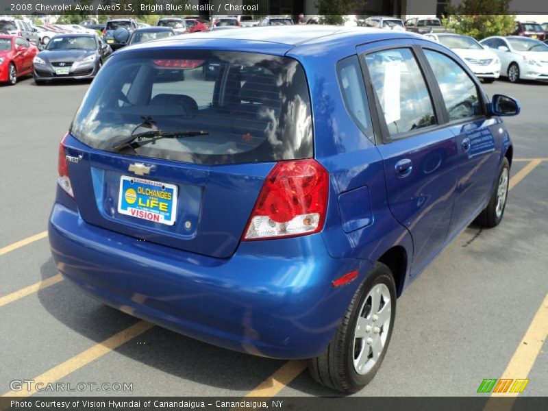 Bright Blue Metallic / Charcoal 2008 Chevrolet Aveo Aveo5 LS