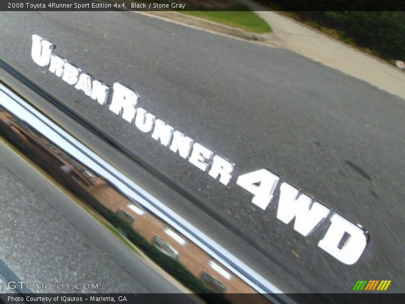 Black / Stone Gray 2008 Toyota 4Runner Sport Edition 4x4