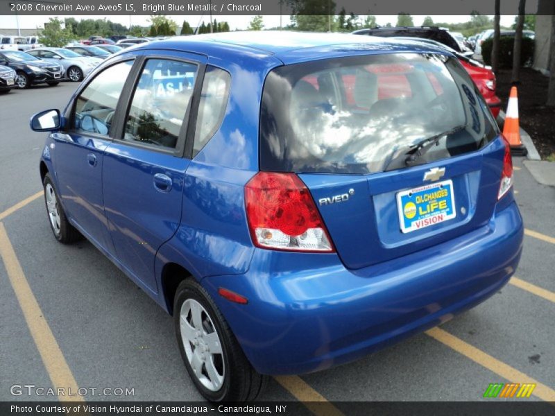 Bright Blue Metallic / Charcoal 2008 Chevrolet Aveo Aveo5 LS