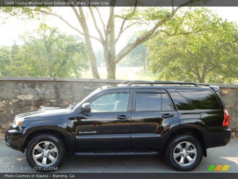 Black / Stone Gray 2008 Toyota 4Runner Sport Edition 4x4