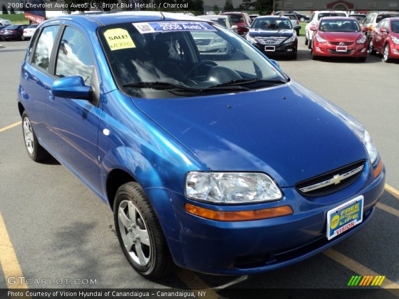 Bright Blue Metallic / Charcoal 2008 Chevrolet Aveo Aveo5 LS