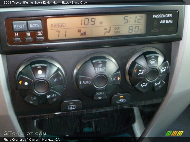 Black / Stone Gray 2008 Toyota 4Runner Sport Edition 4x4