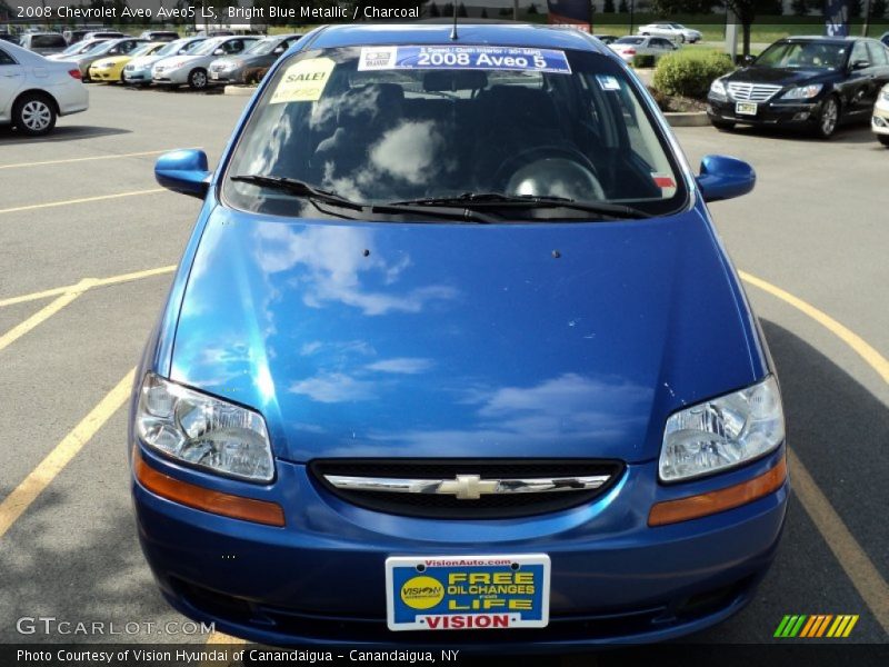 Bright Blue Metallic / Charcoal 2008 Chevrolet Aveo Aveo5 LS