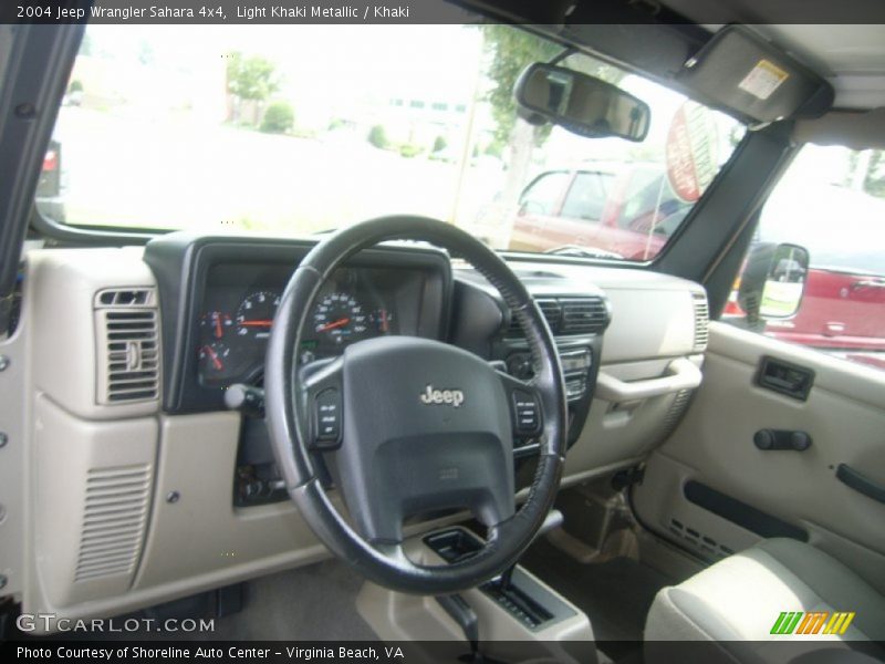 Light Khaki Metallic / Khaki 2004 Jeep Wrangler Sahara 4x4