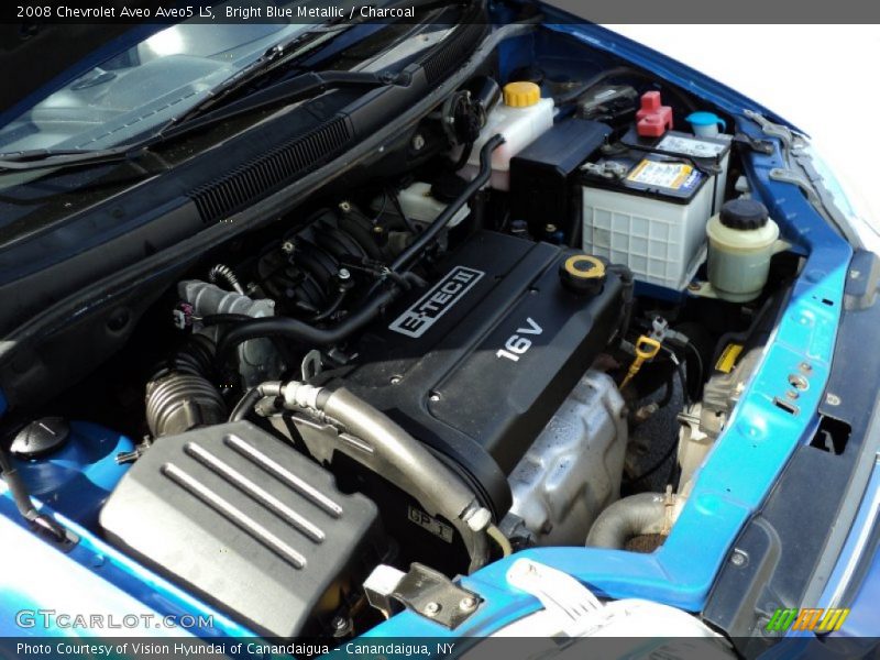 Bright Blue Metallic / Charcoal 2008 Chevrolet Aveo Aveo5 LS