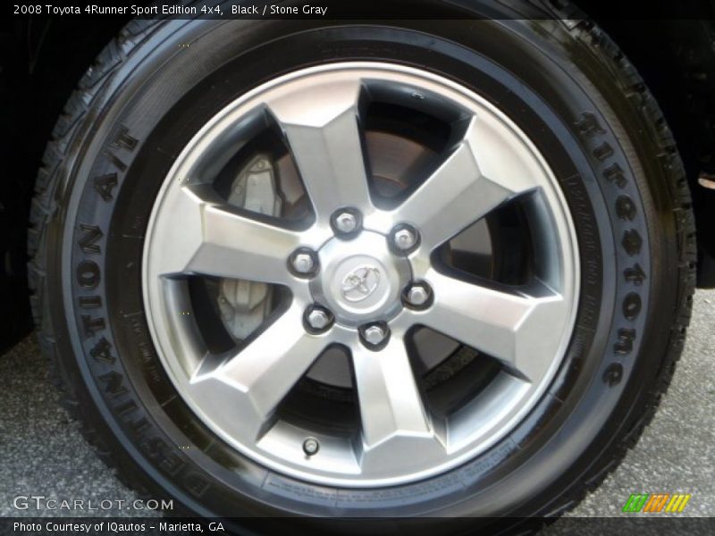 Black / Stone Gray 2008 Toyota 4Runner Sport Edition 4x4