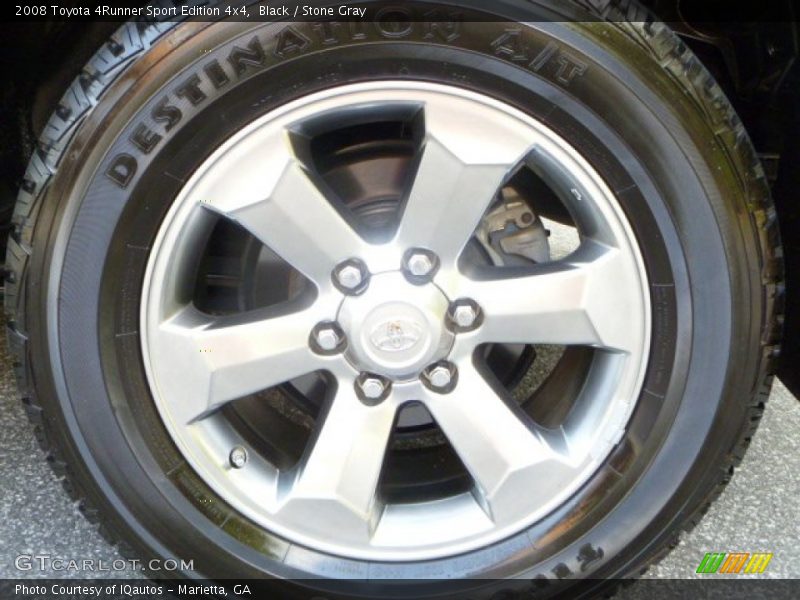 Black / Stone Gray 2008 Toyota 4Runner Sport Edition 4x4