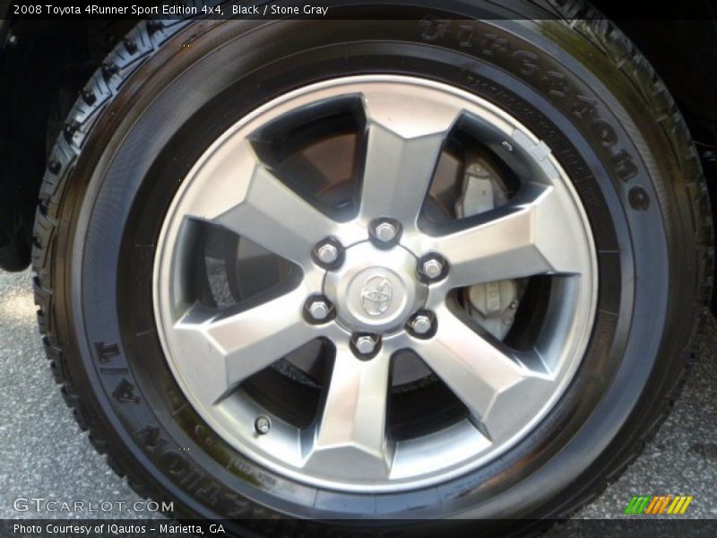 Black / Stone Gray 2008 Toyota 4Runner Sport Edition 4x4