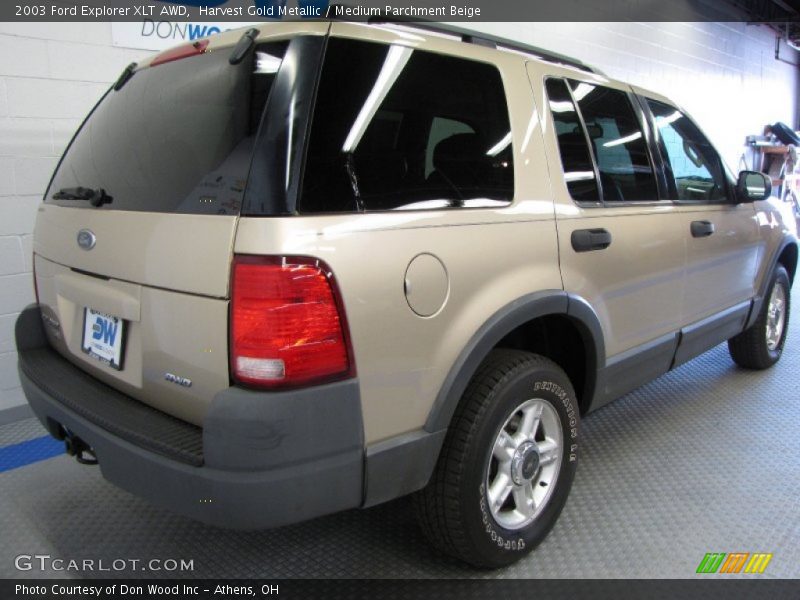 Harvest Gold Metallic / Medium Parchment Beige 2003 Ford Explorer XLT AWD