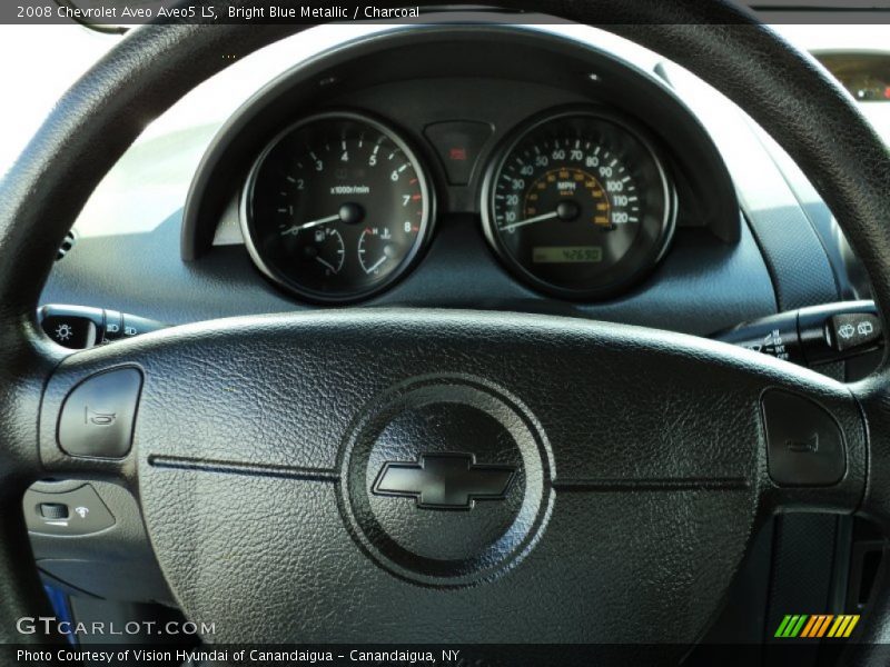 Bright Blue Metallic / Charcoal 2008 Chevrolet Aveo Aveo5 LS