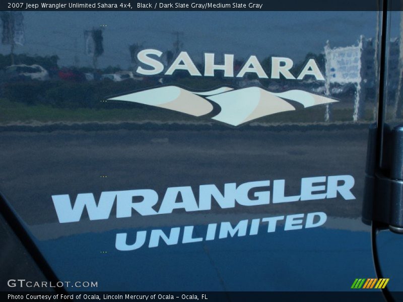 Black / Dark Slate Gray/Medium Slate Gray 2007 Jeep Wrangler Unlimited Sahara 4x4