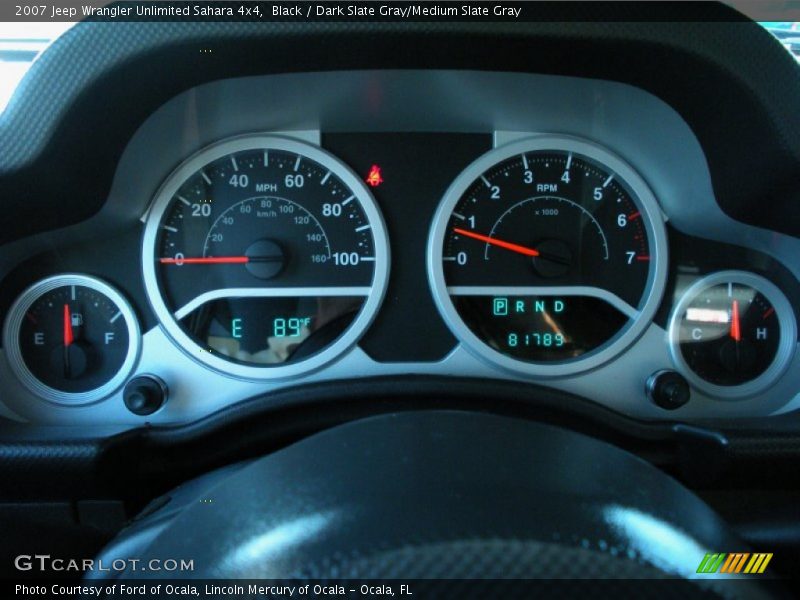 Black / Dark Slate Gray/Medium Slate Gray 2007 Jeep Wrangler Unlimited Sahara 4x4
