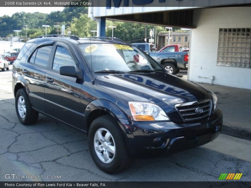 Midnight Blue / Gray 2008 Kia Sorento LX 4x4