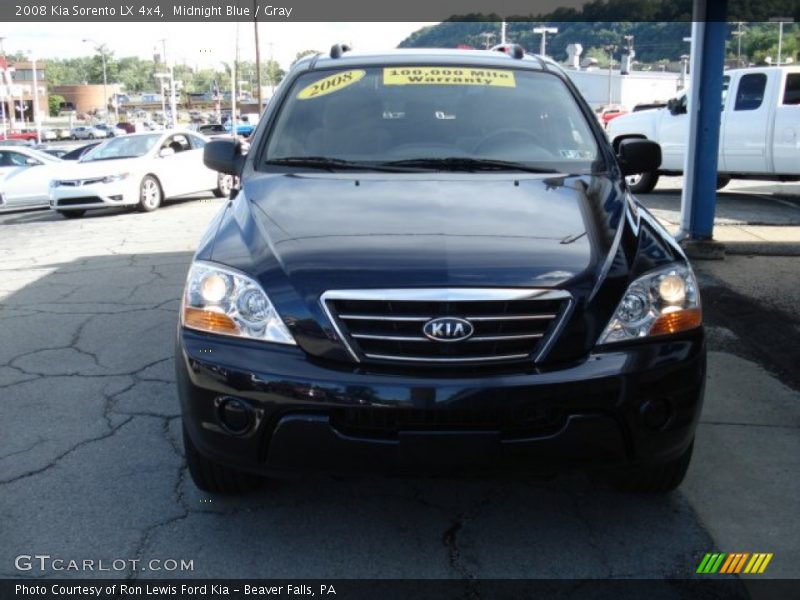 Midnight Blue / Gray 2008 Kia Sorento LX 4x4