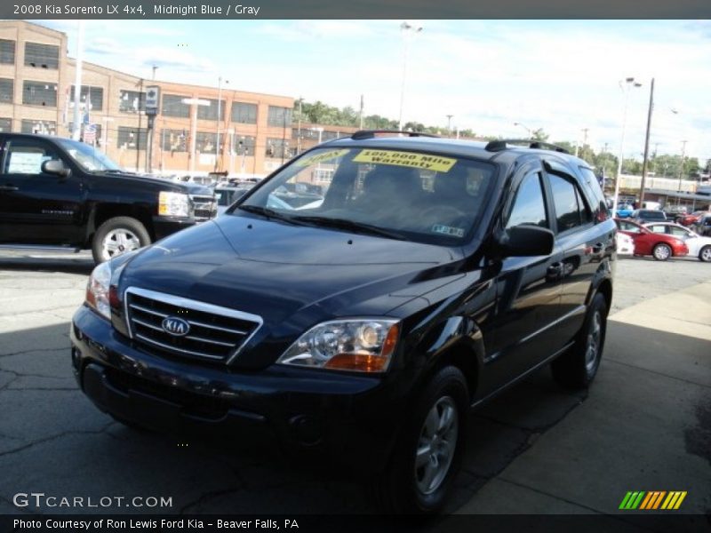 Midnight Blue / Gray 2008 Kia Sorento LX 4x4
