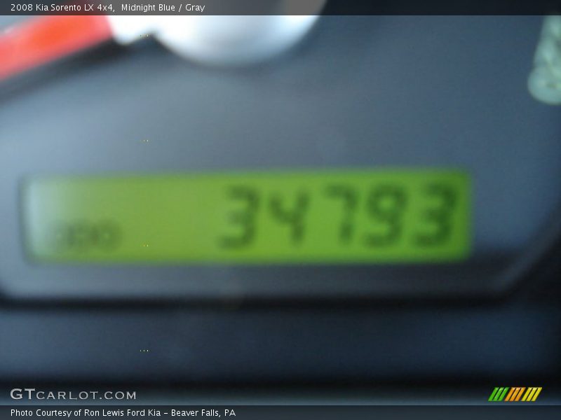 Midnight Blue / Gray 2008 Kia Sorento LX 4x4