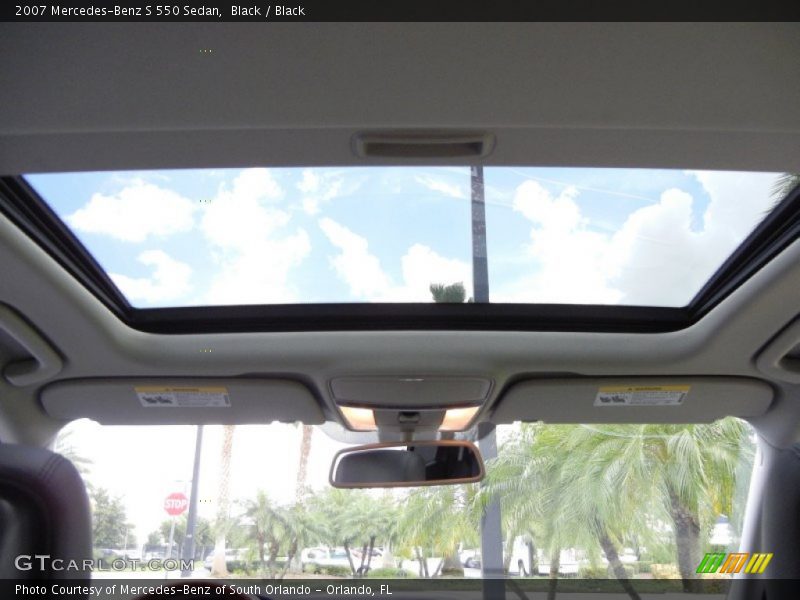 Black / Black 2007 Mercedes-Benz S 550 Sedan