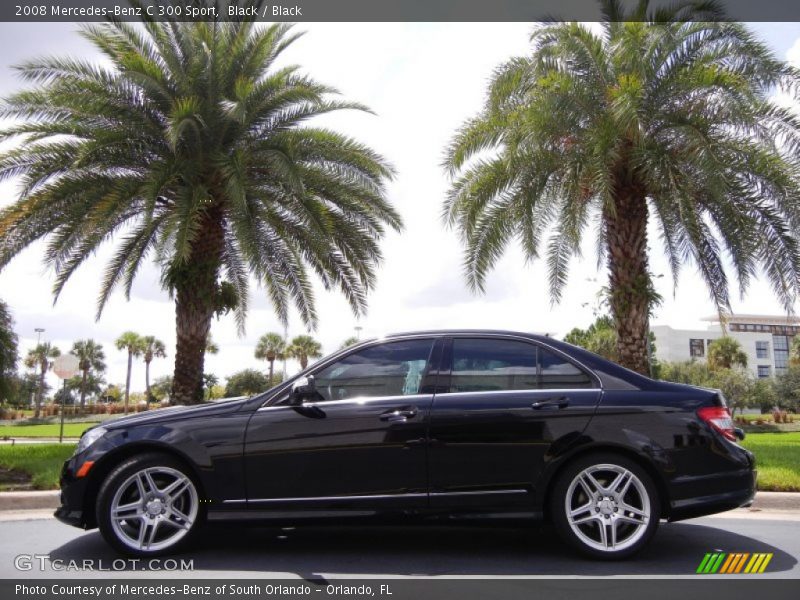 Black / Black 2008 Mercedes-Benz C 300 Sport