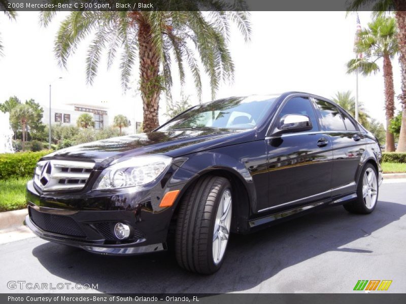Black / Black 2008 Mercedes-Benz C 300 Sport