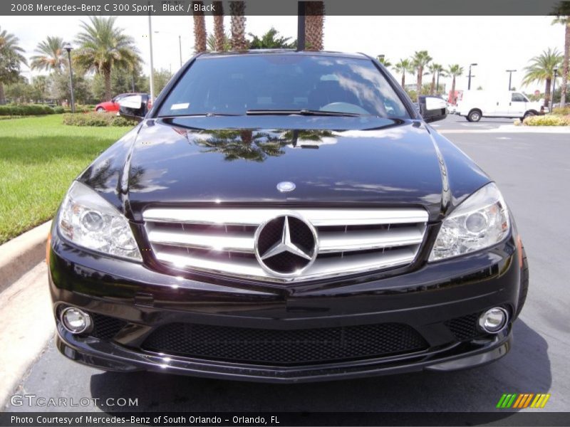 Black / Black 2008 Mercedes-Benz C 300 Sport