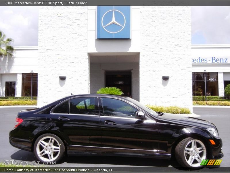Black / Black 2008 Mercedes-Benz C 300 Sport