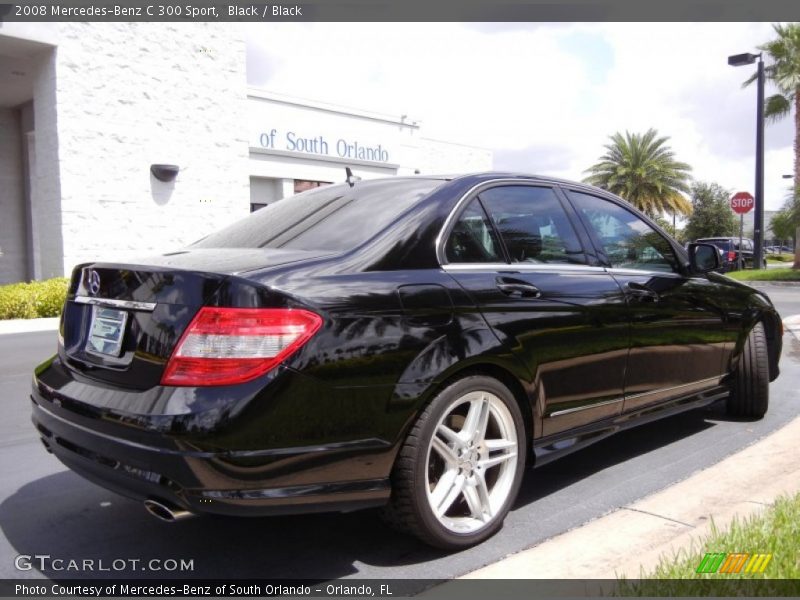 Black / Black 2008 Mercedes-Benz C 300 Sport