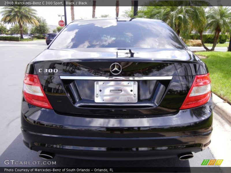 Black / Black 2008 Mercedes-Benz C 300 Sport