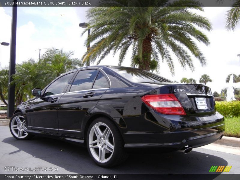 Black / Black 2008 Mercedes-Benz C 300 Sport