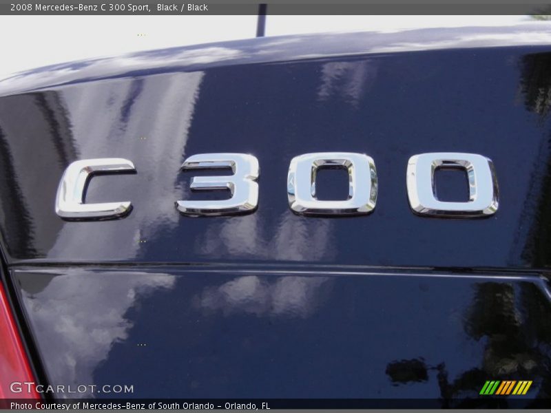Black / Black 2008 Mercedes-Benz C 300 Sport