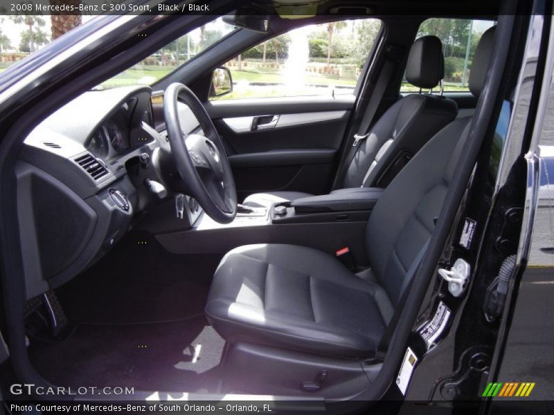 Black / Black 2008 Mercedes-Benz C 300 Sport