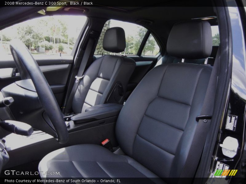 Black / Black 2008 Mercedes-Benz C 300 Sport