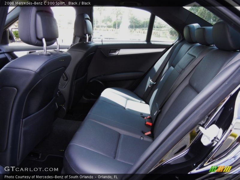 Black / Black 2008 Mercedes-Benz C 300 Sport