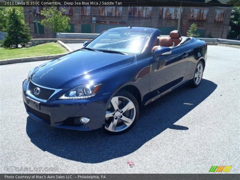 Deep Sea Blue Mica / Saddle Tan 2011 Lexus IS 350C Convertible