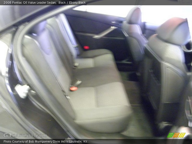 Black / Ebony Black 2008 Pontiac G6 Value Leader Sedan