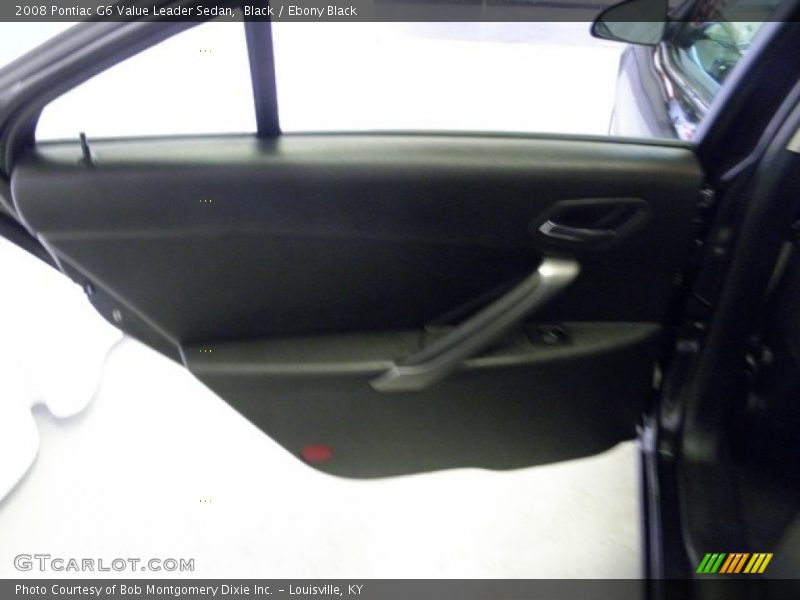 Black / Ebony Black 2008 Pontiac G6 Value Leader Sedan