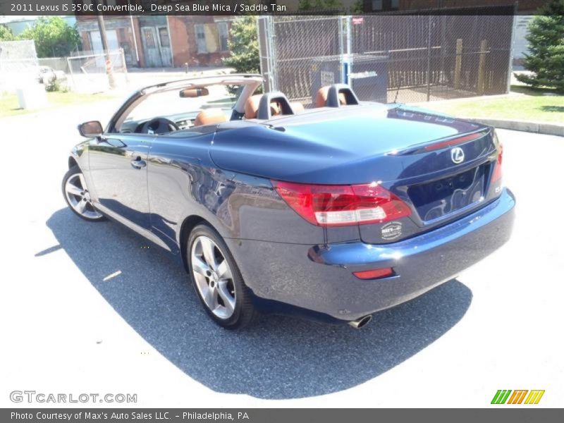 Deep Sea Blue Mica / Saddle Tan 2011 Lexus IS 350C Convertible