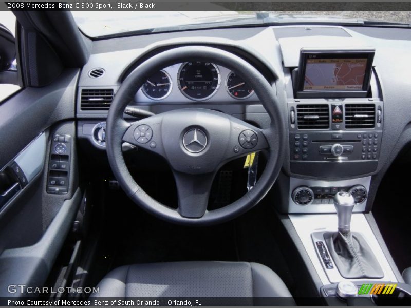 Black / Black 2008 Mercedes-Benz C 300 Sport