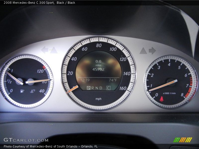 Black / Black 2008 Mercedes-Benz C 300 Sport