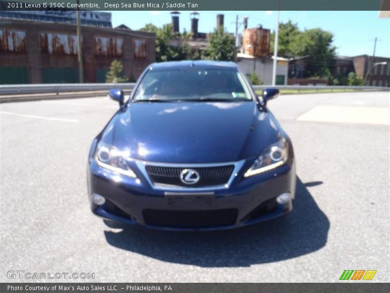 Deep Sea Blue Mica / Saddle Tan 2011 Lexus IS 350C Convertible