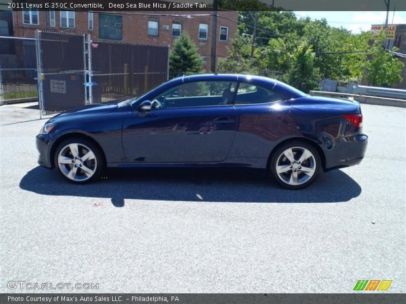 Deep Sea Blue Mica / Saddle Tan 2011 Lexus IS 350C Convertible