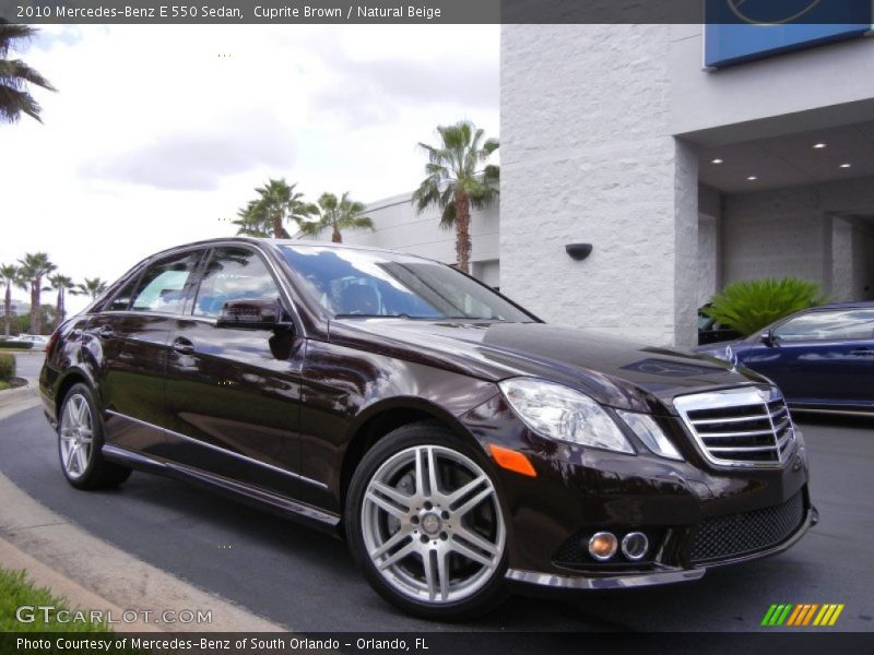  2010 E 550 Sedan Cuprite Brown