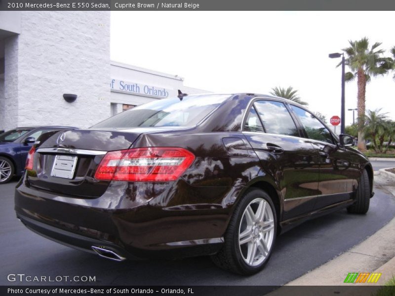  2010 E 550 Sedan Cuprite Brown