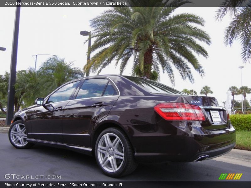  2010 E 550 Sedan Cuprite Brown