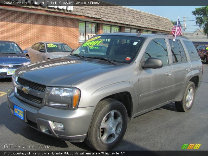 Graystone Metallic / Ebony 2008 Chevrolet TrailBlazer LT 4x4