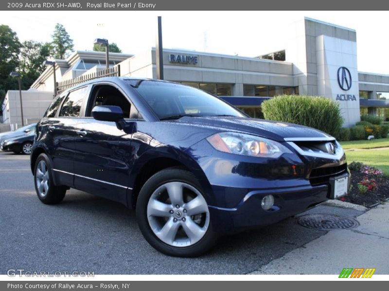Royal Blue Pearl / Ebony 2009 Acura RDX SH-AWD