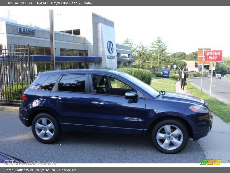 Royal Blue Pearl / Ebony 2009 Acura RDX SH-AWD