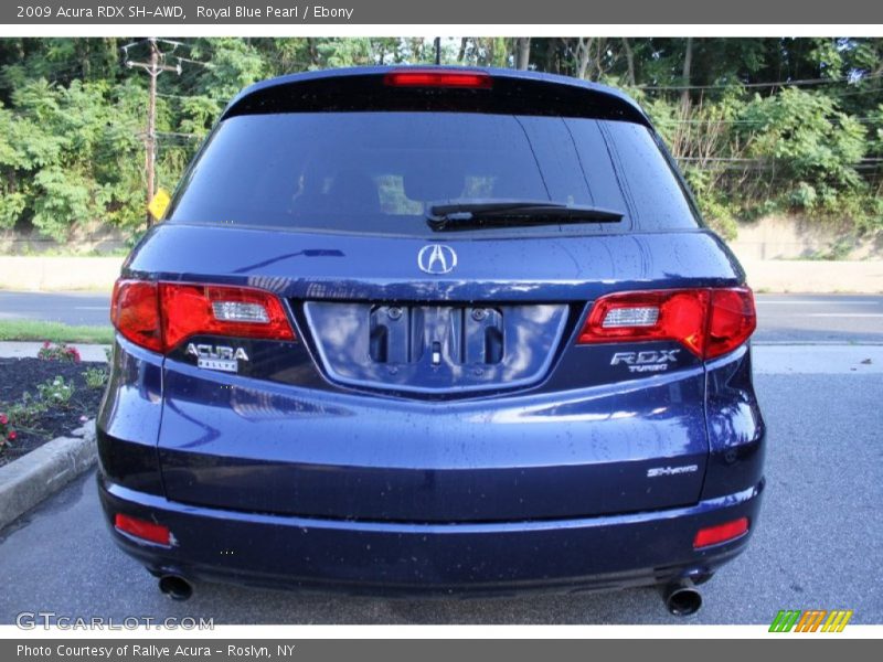 Royal Blue Pearl / Ebony 2009 Acura RDX SH-AWD