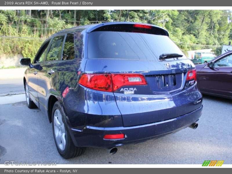 Royal Blue Pearl / Ebony 2009 Acura RDX SH-AWD