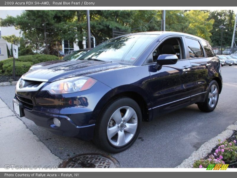 Royal Blue Pearl / Ebony 2009 Acura RDX SH-AWD