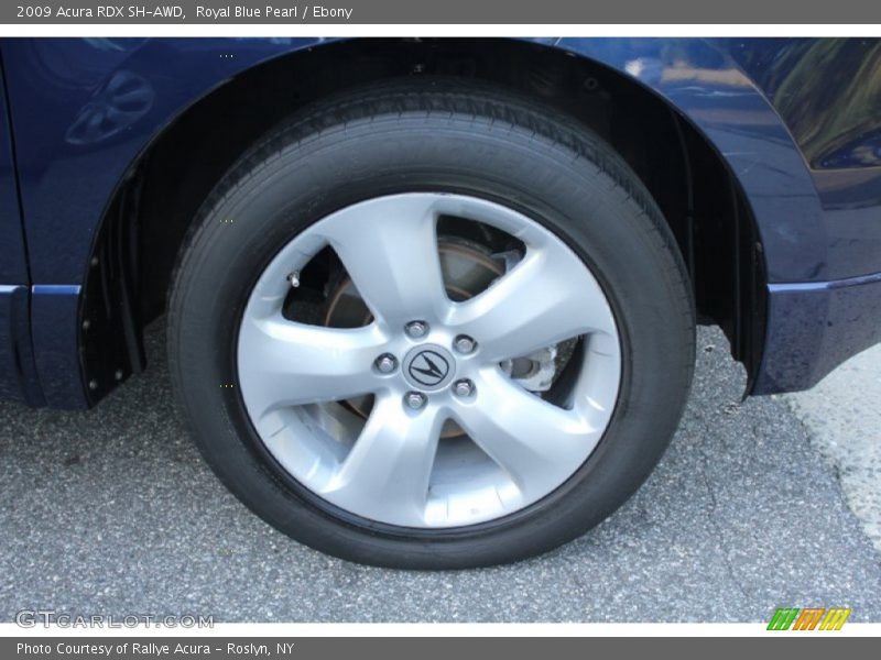 Royal Blue Pearl / Ebony 2009 Acura RDX SH-AWD
